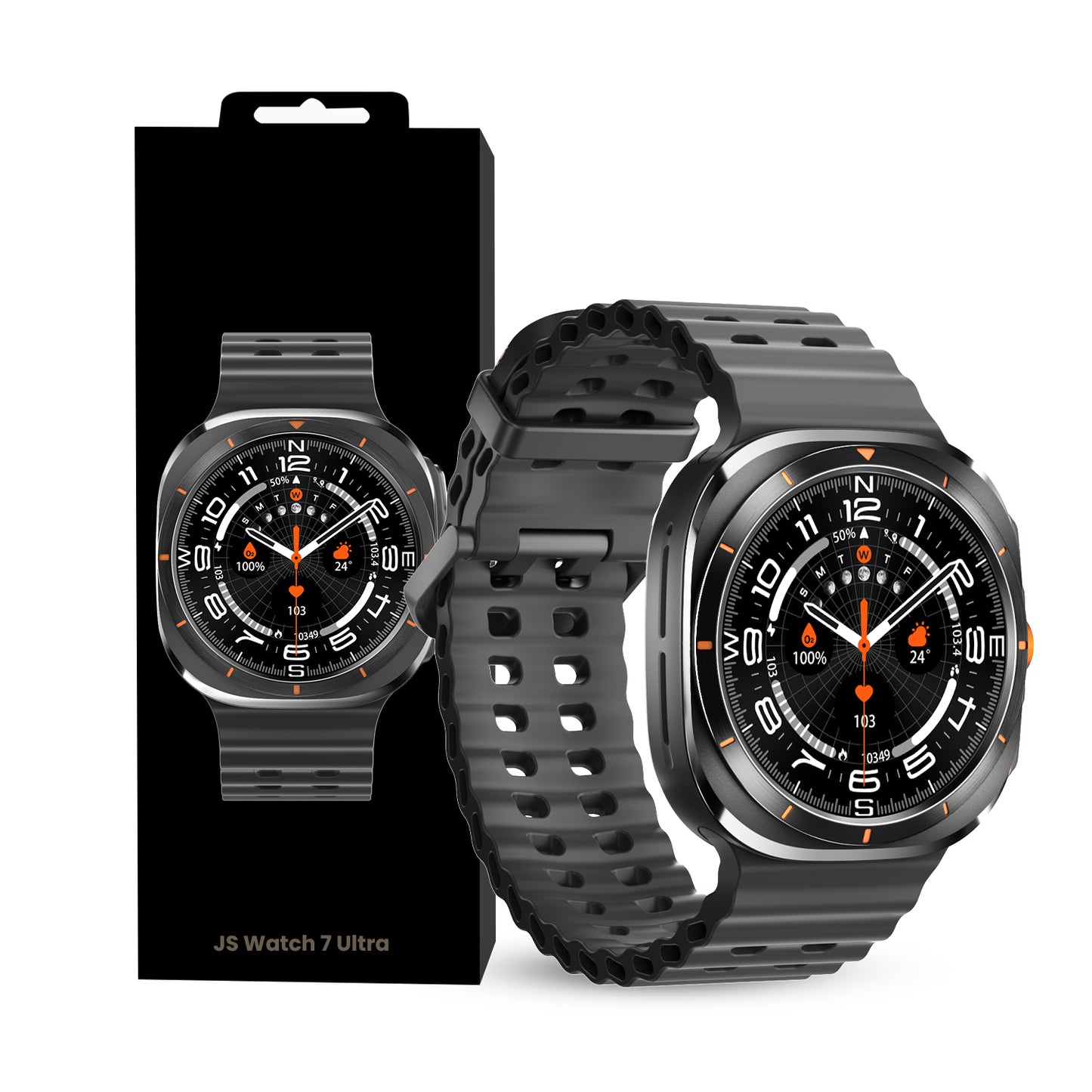 JS WATCH7 ULTRA 1.43 AMOLED DISPLAY WATERPROOF IP68 SMART WATCH WITH FITCLOUDPRO APP