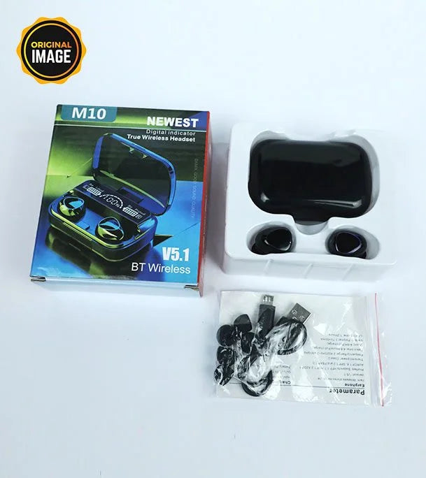 M10 Wireless Earbuds Bluetooth Earphones Noise Cancellation